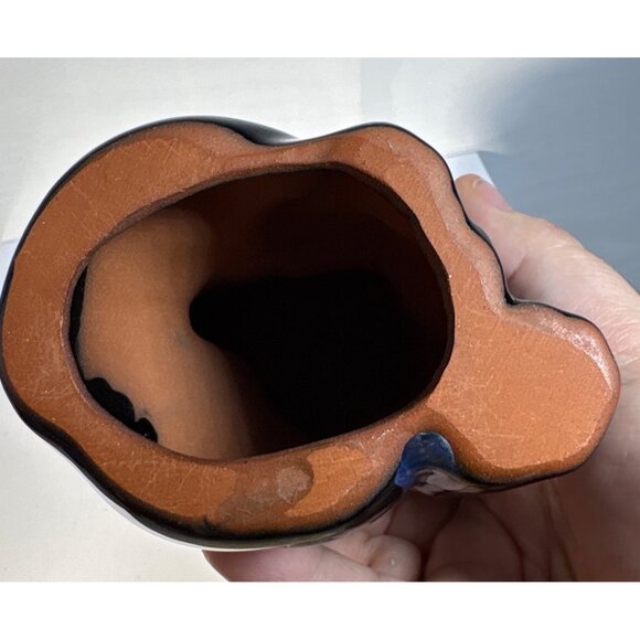 Blue Mountain Pottery Sad Puppy Dog Cobalt Blue 5" Tall Canada BMP - Picture 5 of 6